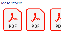 Cartelle archivio con documenti della polisportiva